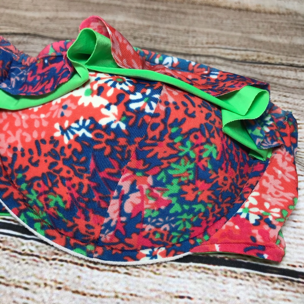$5/25 Vix Paula Hermanny Floral Ruffle Band Bikini - Picture 9 of 15